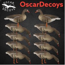 Реалистичные 3D чучела гусей белолобых OSCAR DECOYS 10шт