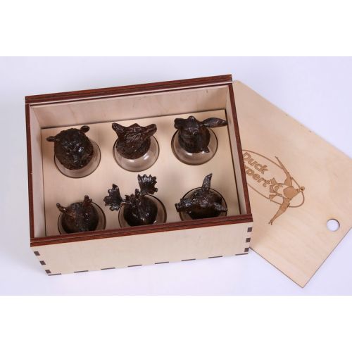 Подарочный набор охотничьих рюмок Duck Expert 6шт Подарочный набор охотничьих рюмок Duck Expert 6шт